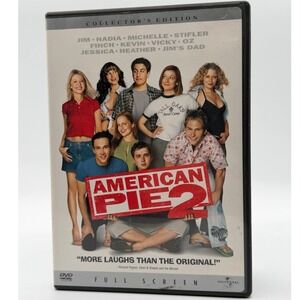 American Pie 2 DVD Collector's Edition Full Screen 2002 Universal Studios Comedy